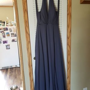 Azazie bridesmaid dress color storm